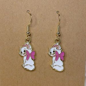 Disney Inspired Aristocats Marie Kitty Earrings NWT